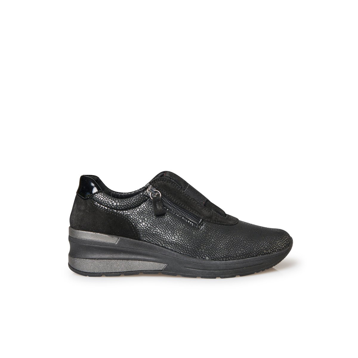 Baskets avec élastiques et zip noir, PEDICONFORT