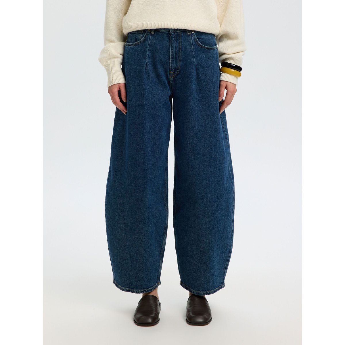 Jeans Barrel bleu - medium blue denim1, SELECTED