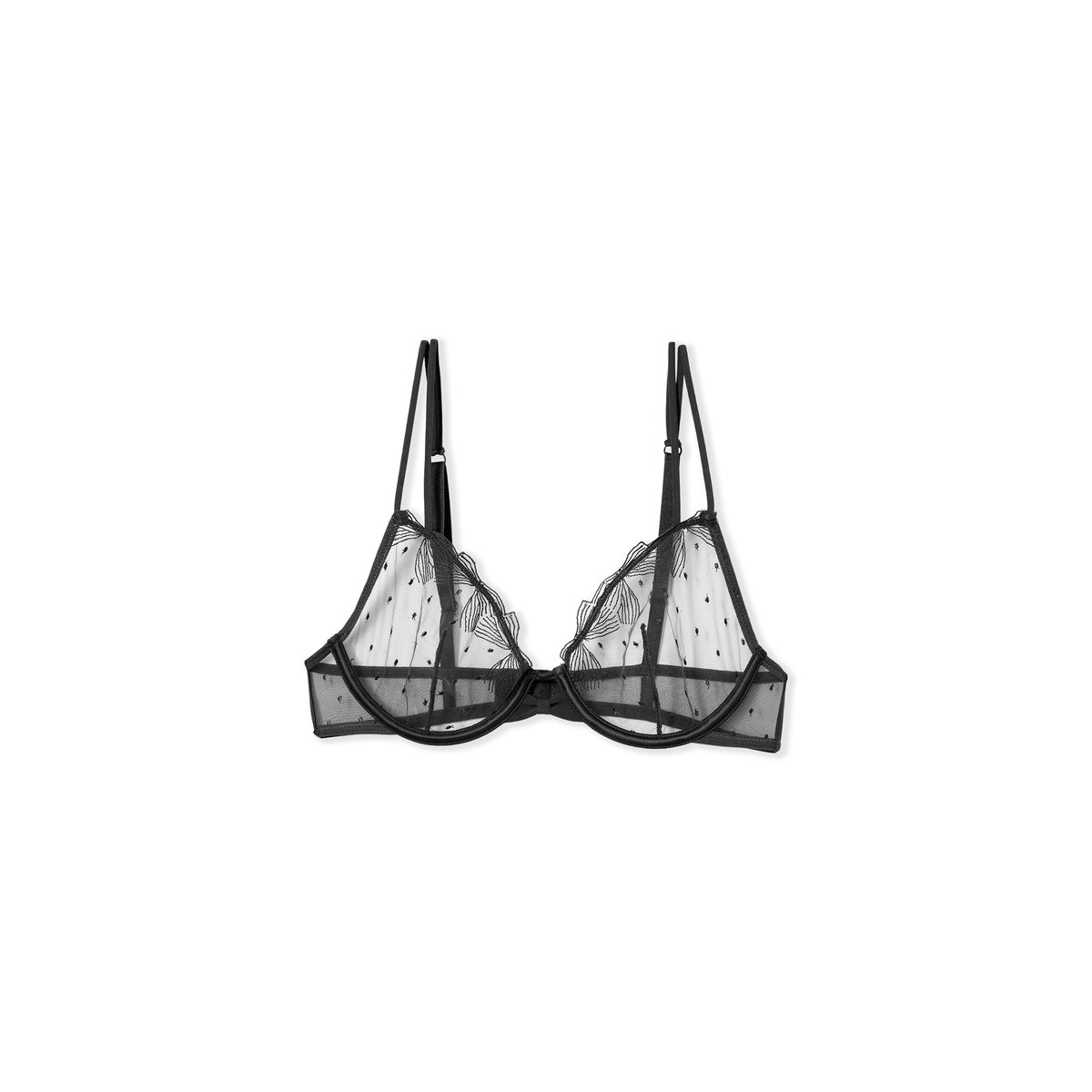 Soutien-gorge sans coques avec broderie DEMOISELLE noir, ETAM