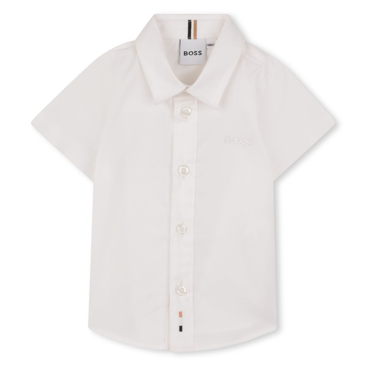 Chemise manches courtes blanc, BOSS KIDSWEAR