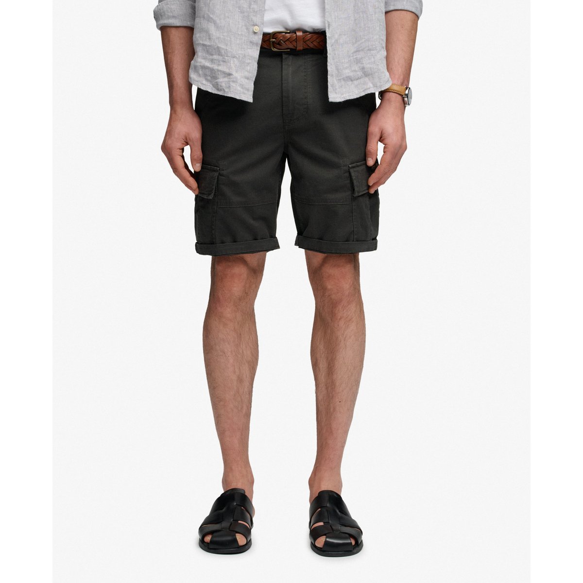 Short Cargo Vintage Core Coupe Décontractée noir, SUPERDRY