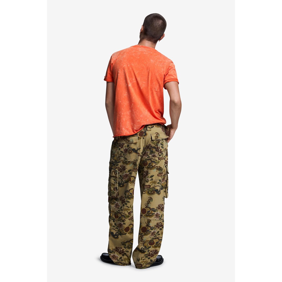 Pantalon cargo camouflage vert, DESIGUAL