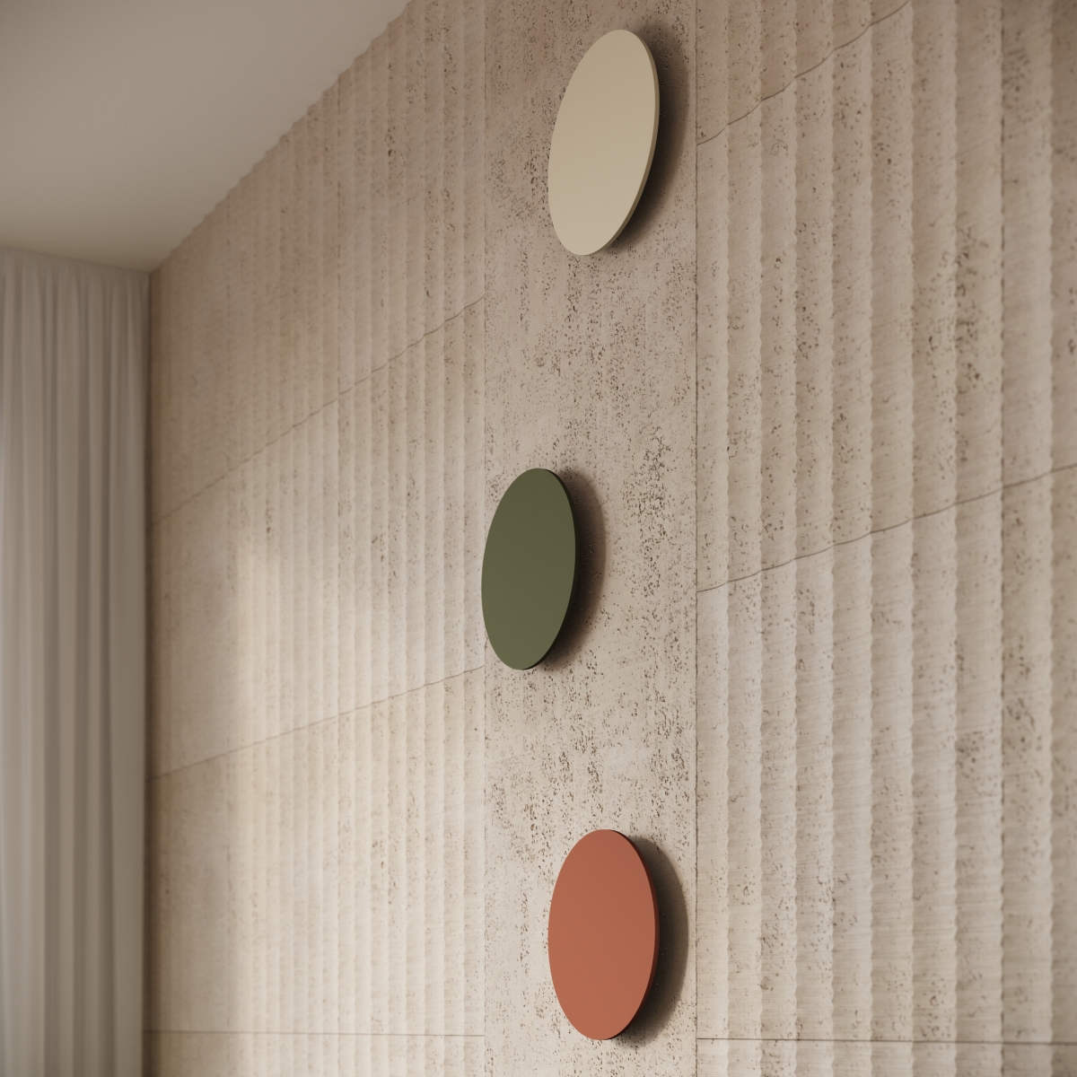 Applique murale Acier Beige LED 1 Borgen beige, EDEN