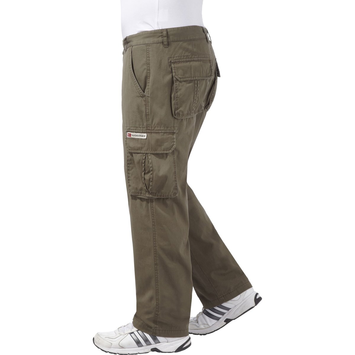 Pantalon cargo STEEN olive, JAN VANDERSTORM
