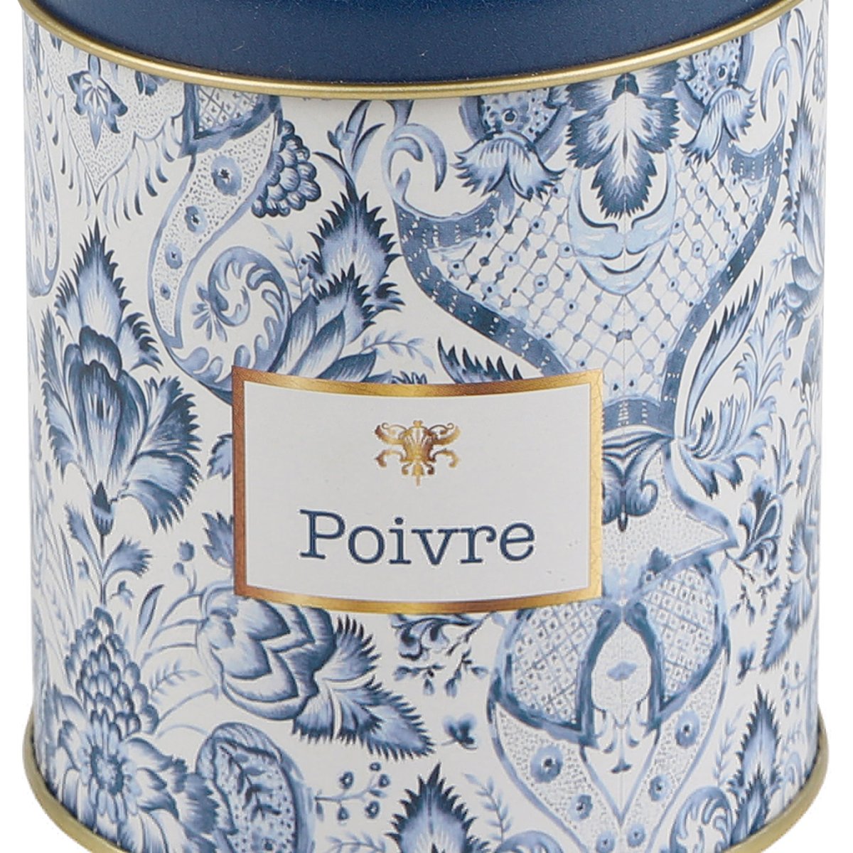 Boîte à poivre en métal bleu, blanc et doré bleu & blanc, WADIGA