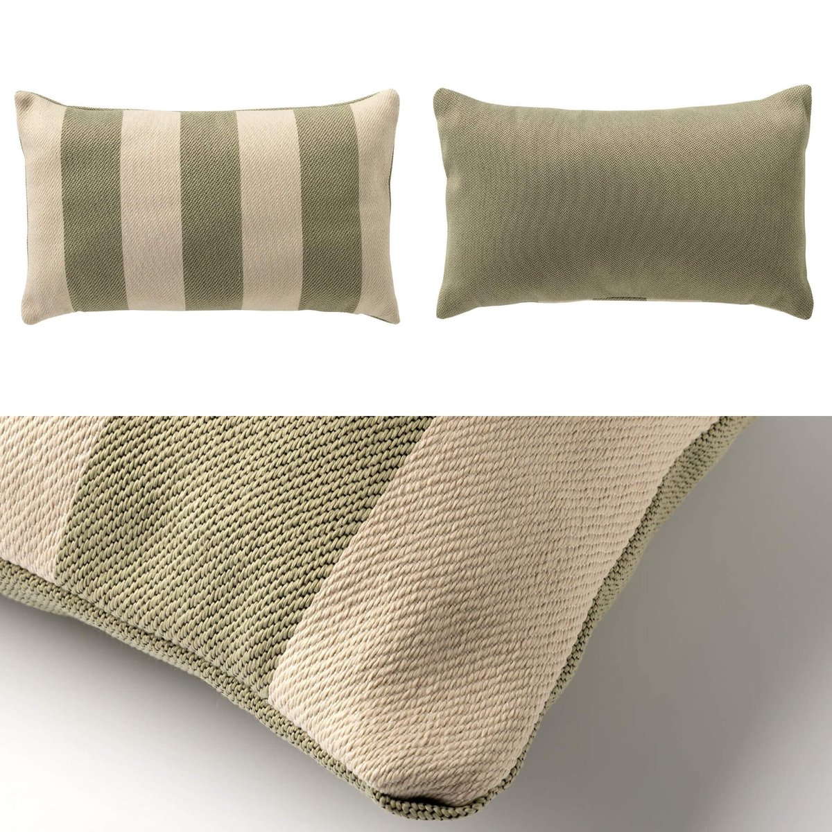 Coussins Quiet Horizon (Lot de 3) vert, DUTCH DECOR
