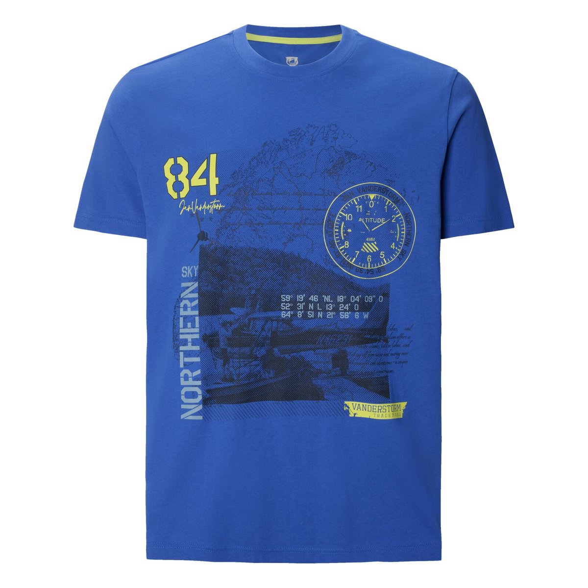 Lot de 2 T-shirts ODDUR bleu vert, JAN VANDERSTORM