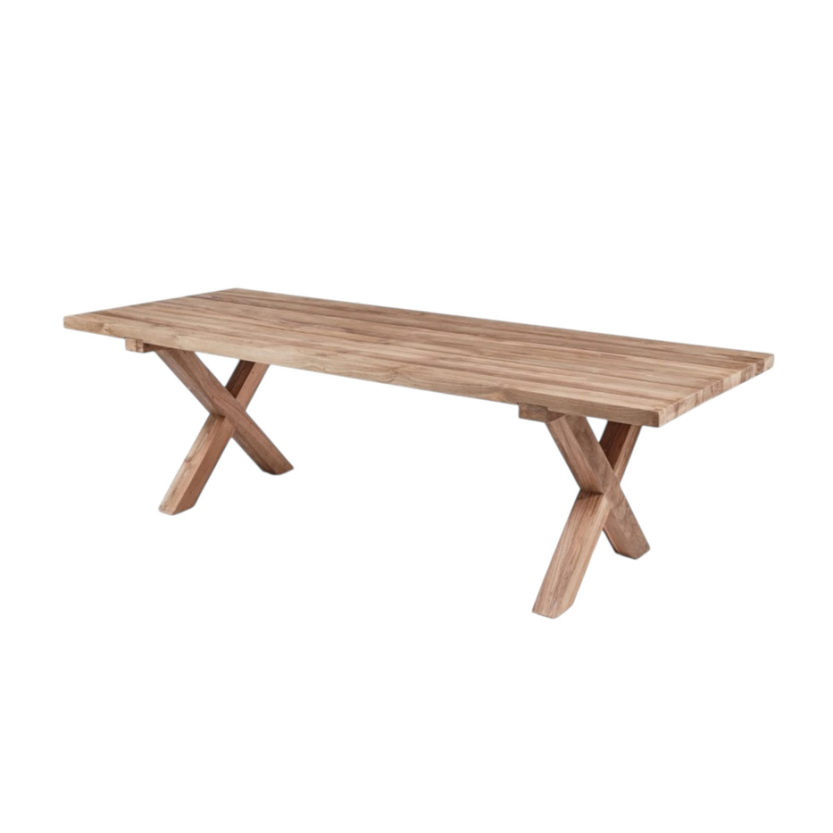 Table de repas In and Out en Teck - COTTAGE marron clair, MATHI DESIGN