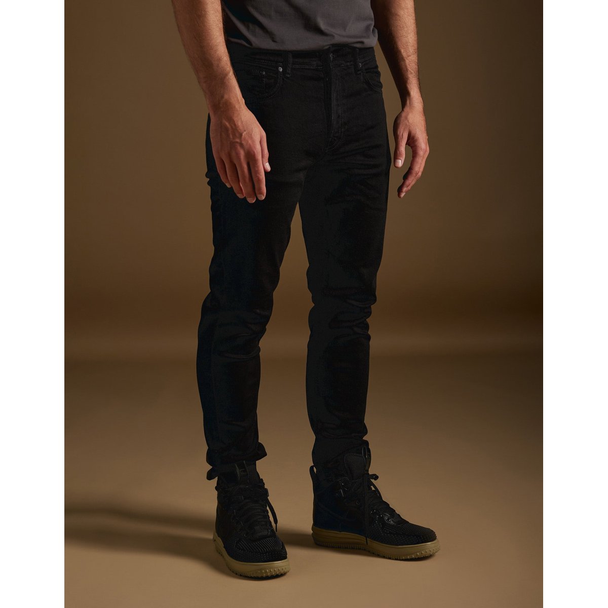 PANTALON REGULAR BLACK noir, PULLIN