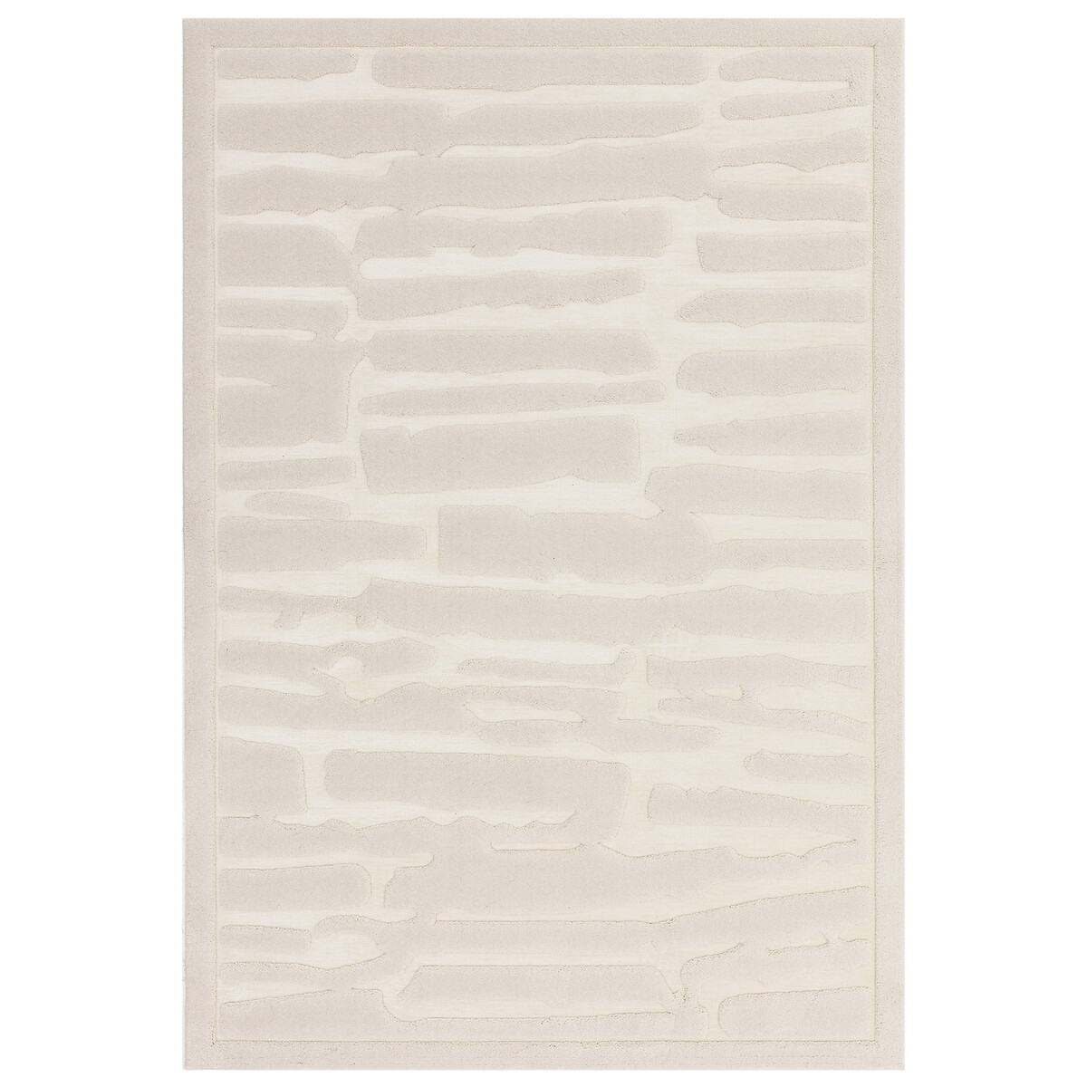 Scandi 3D Carved Abstract Rug ivory, ÉDITÉ