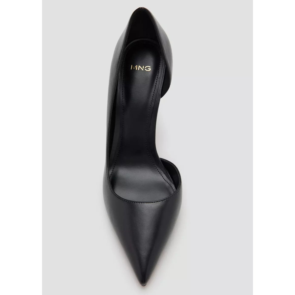 Chaussures talon asymétriques noir, MANGO