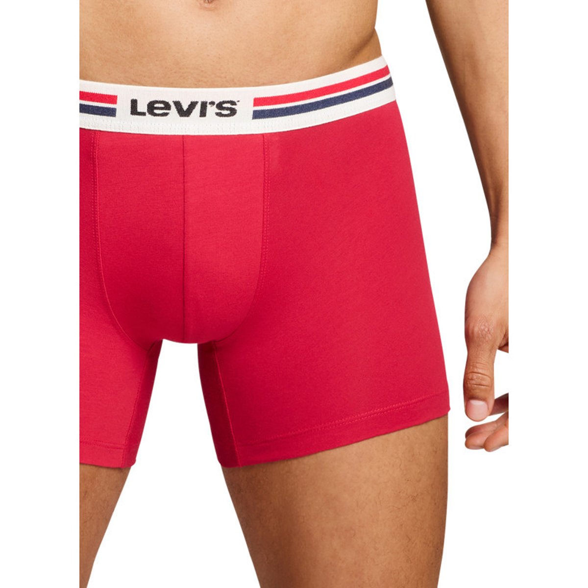 Lot de 3 boxers courts multicolores en coton avec ceinture élastiquée multicolores, LEVI'S