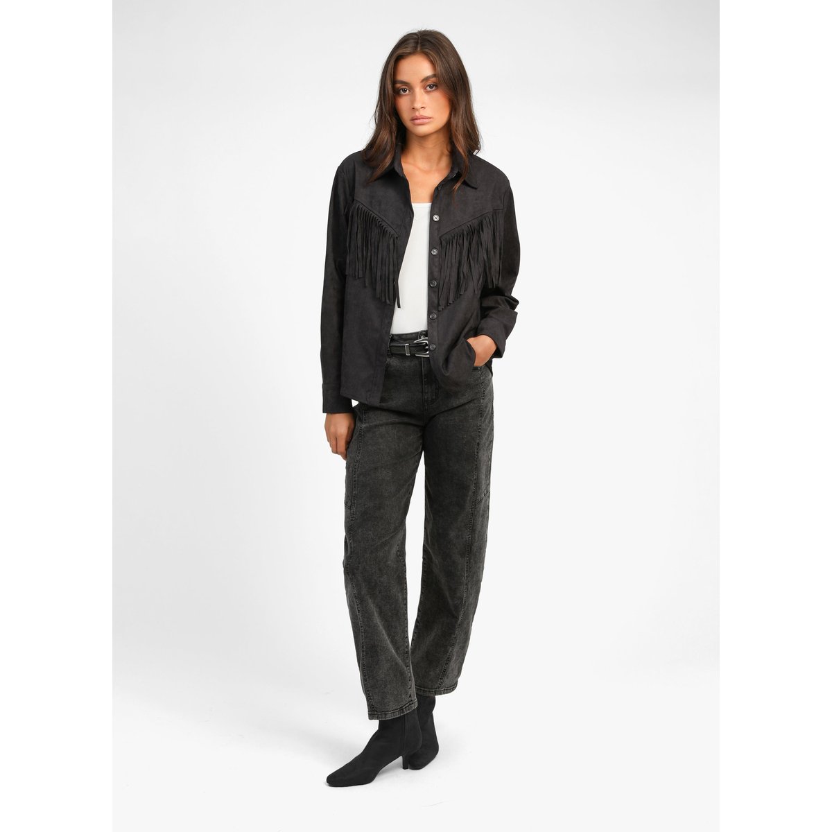 Chemise APACHE anthracite, AN'GE