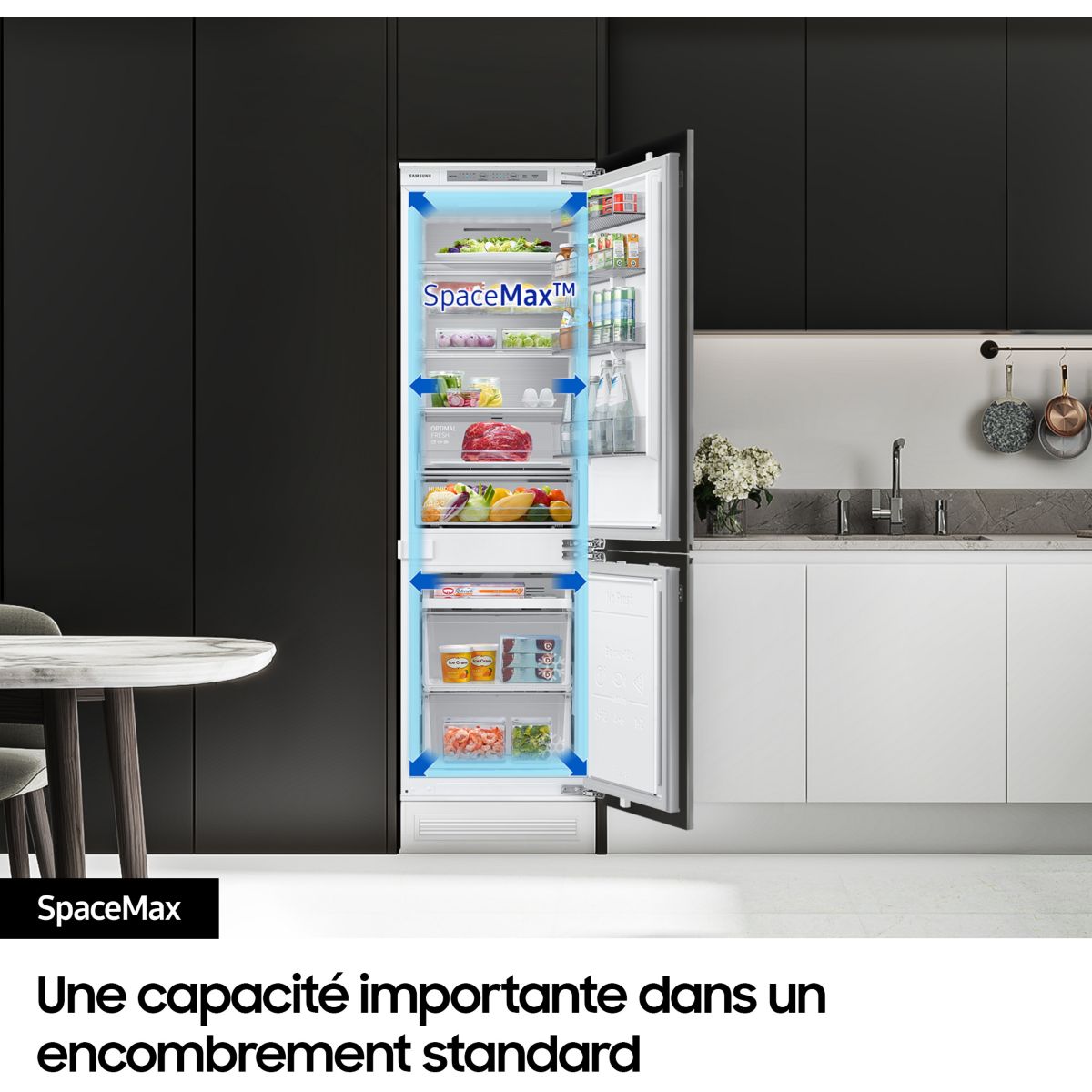 Réfrigérateur combiné encastrable BRB80F26ADS0 couleur unique, SAMSUNG