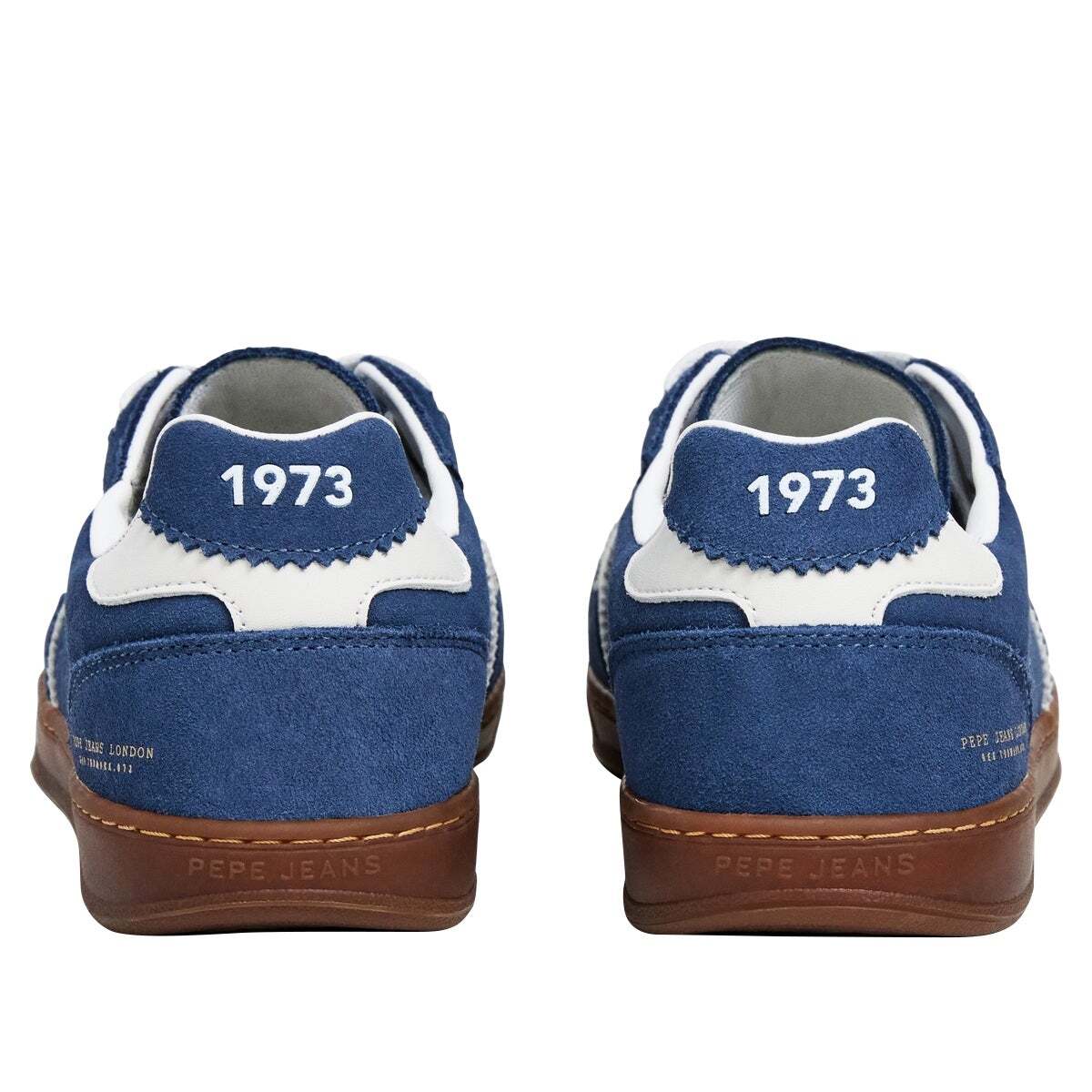 Ball - Baskets Rétro En Daim bleu marine, PEPE JEANS