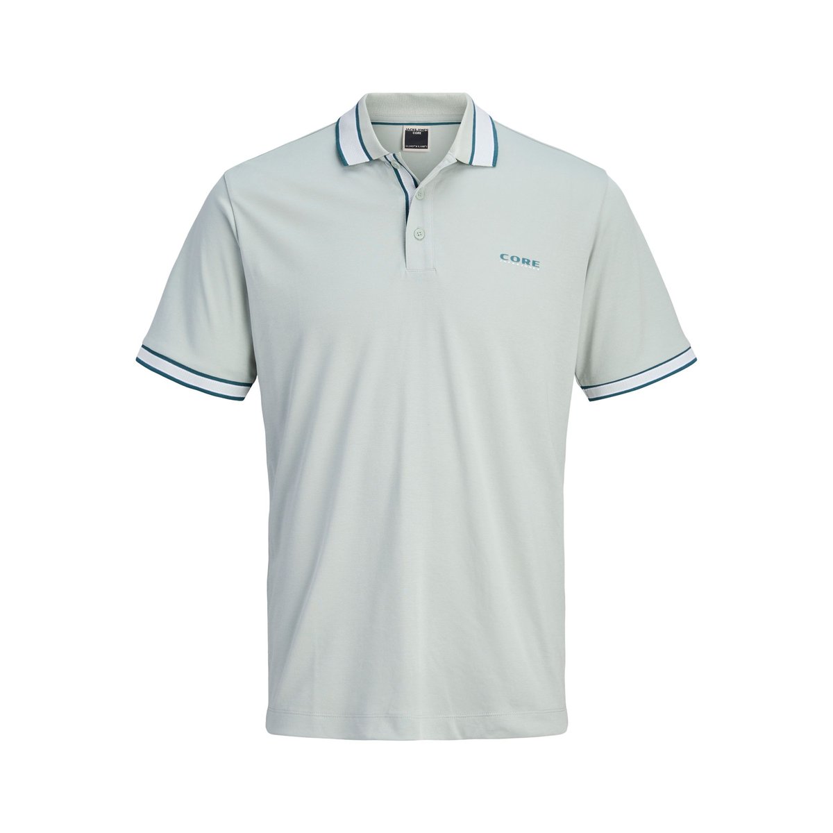 Polo turquiose - aqua gray 1, JACK & JONES