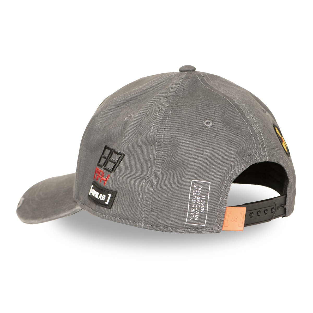 Casquette baseball retour vers le futur gris foncé/jaune/rouge, CAPSLAB