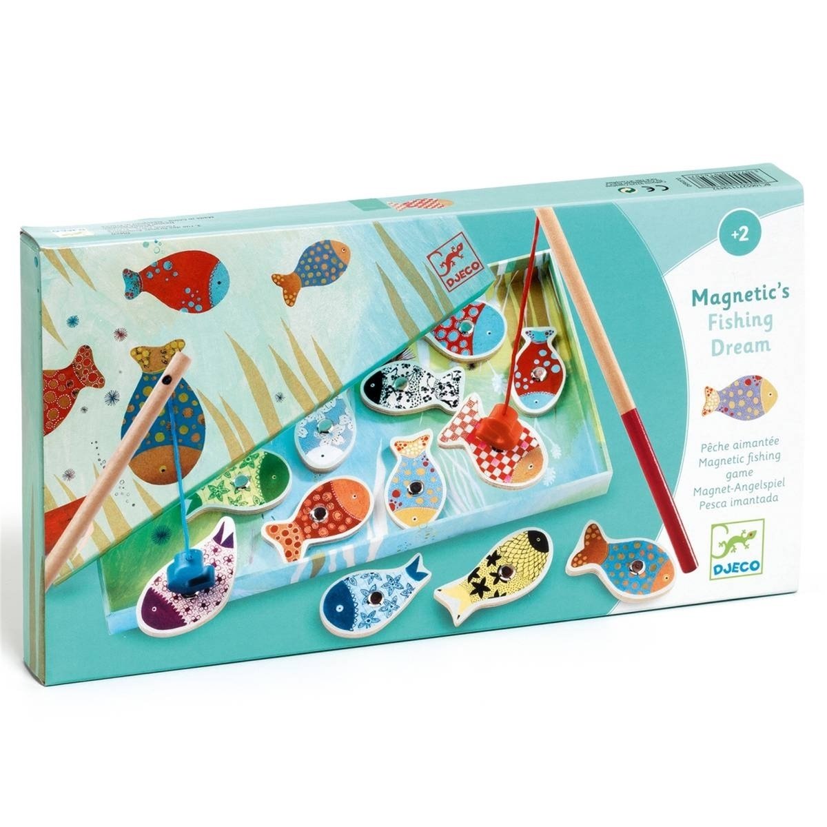Pêche à la ligne magnetique multicolore, DJECO