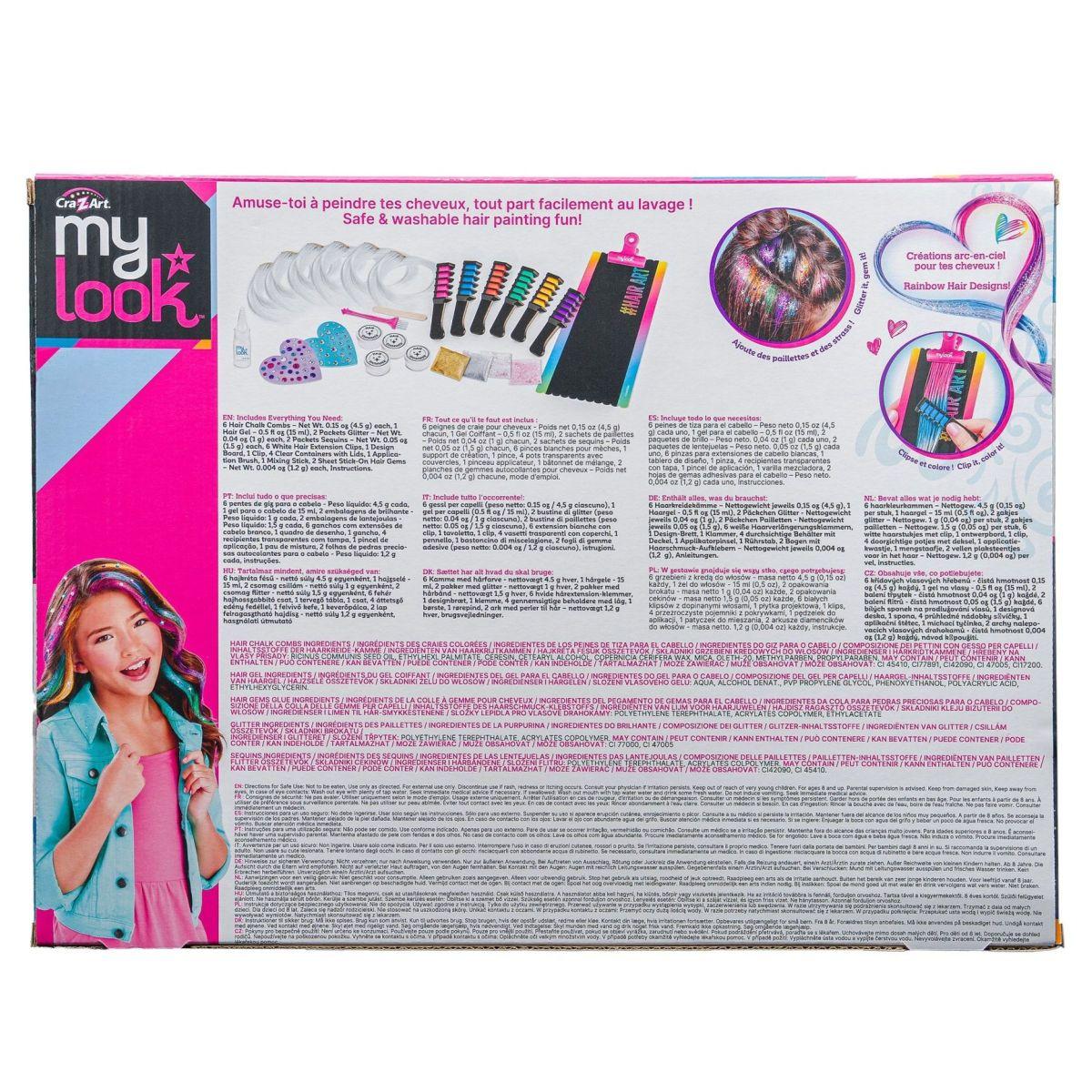Studio d’Extensions de Cheveux colorées - édition Deluxe multicolore, LEXIBOOK