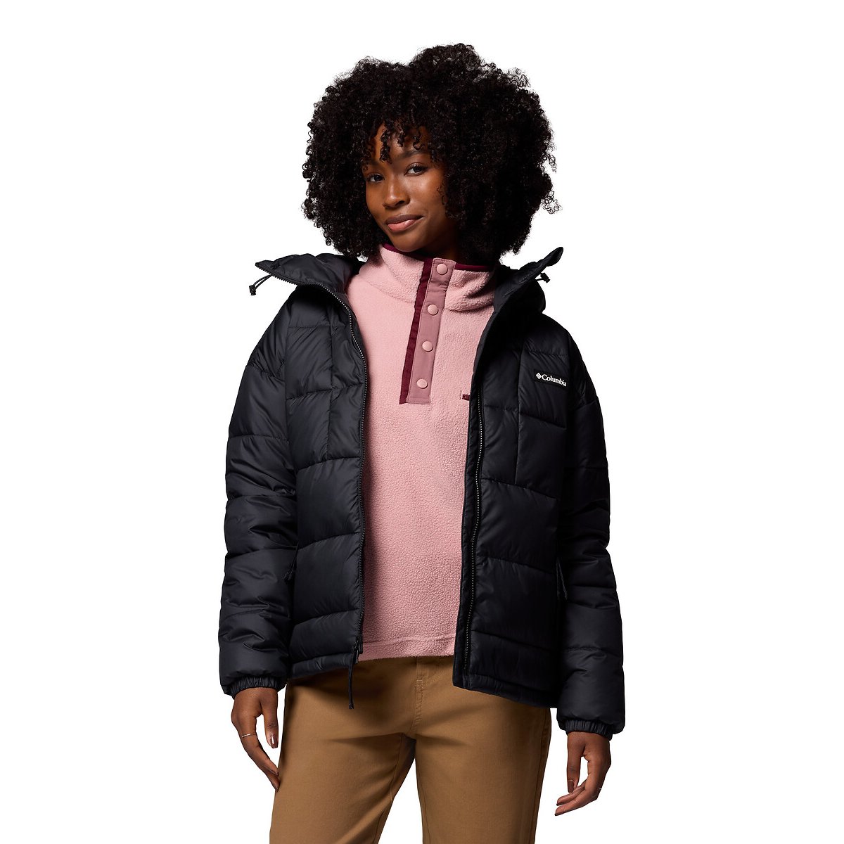 Pike Lake™ Padded Jacket with Hood black, COLUMBIA