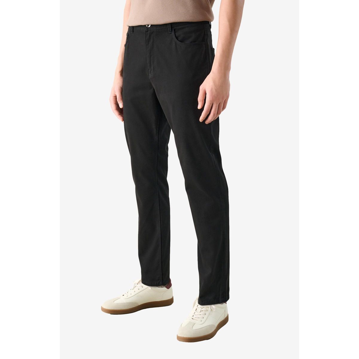 Pantalon doux à 5 poches noir, NEXT