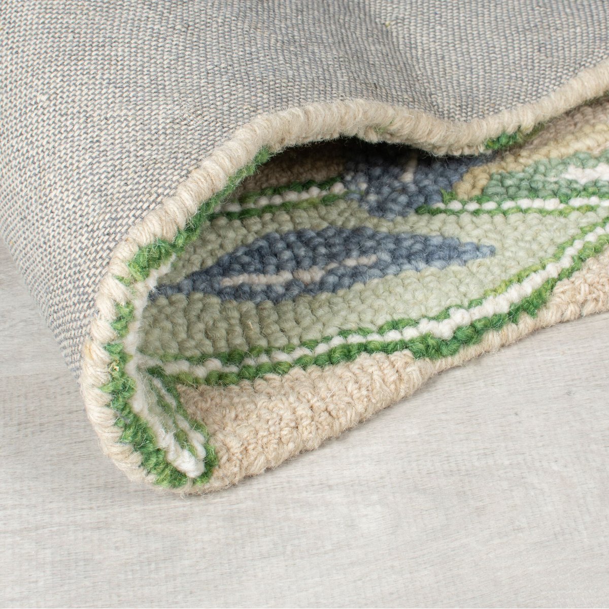 Tapis de couloir en laine BRYONY vert, FLAIR RUGS