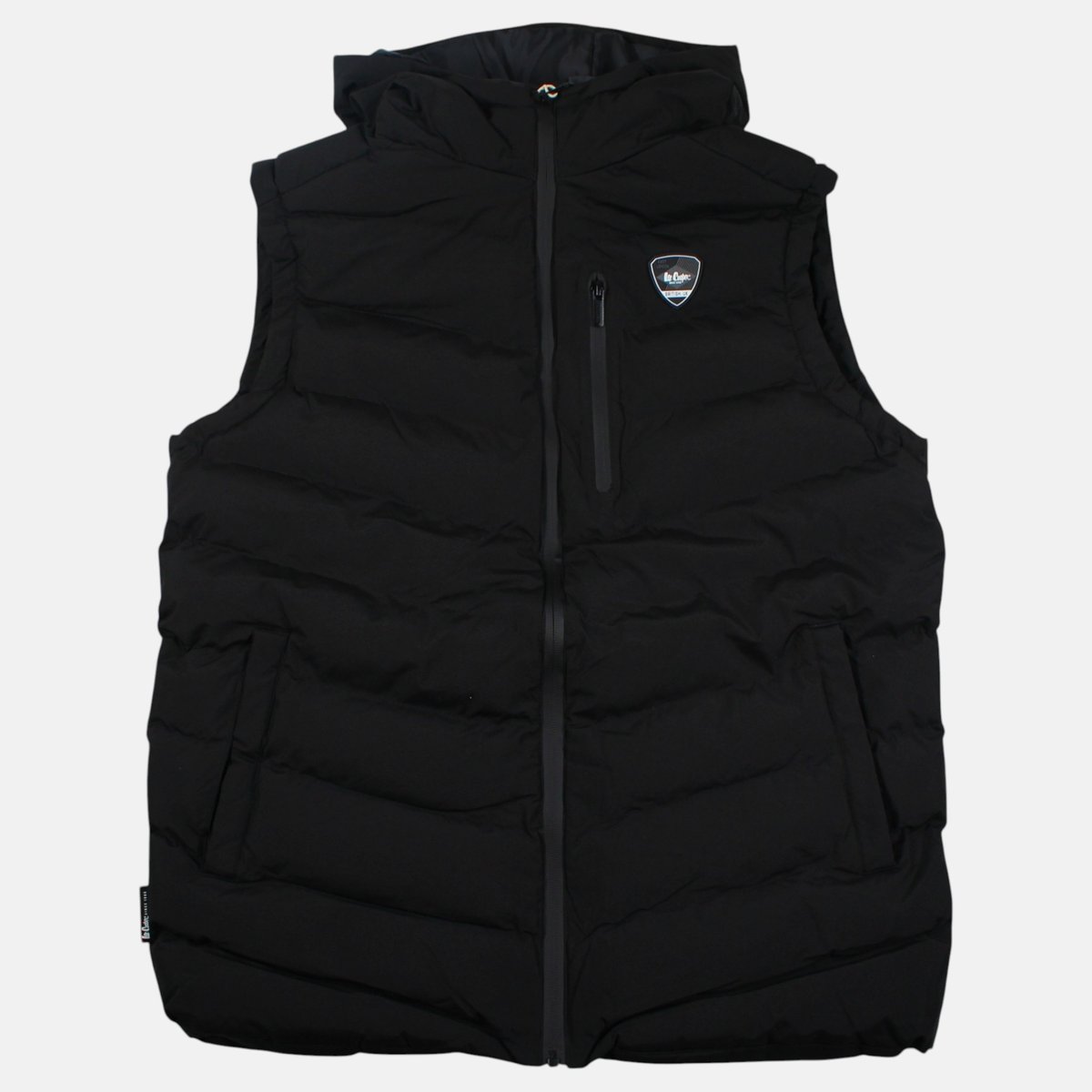 Doudoune sans manches zippée à capuche, poches zippées ALTITUDE noir, LEE COOPER
