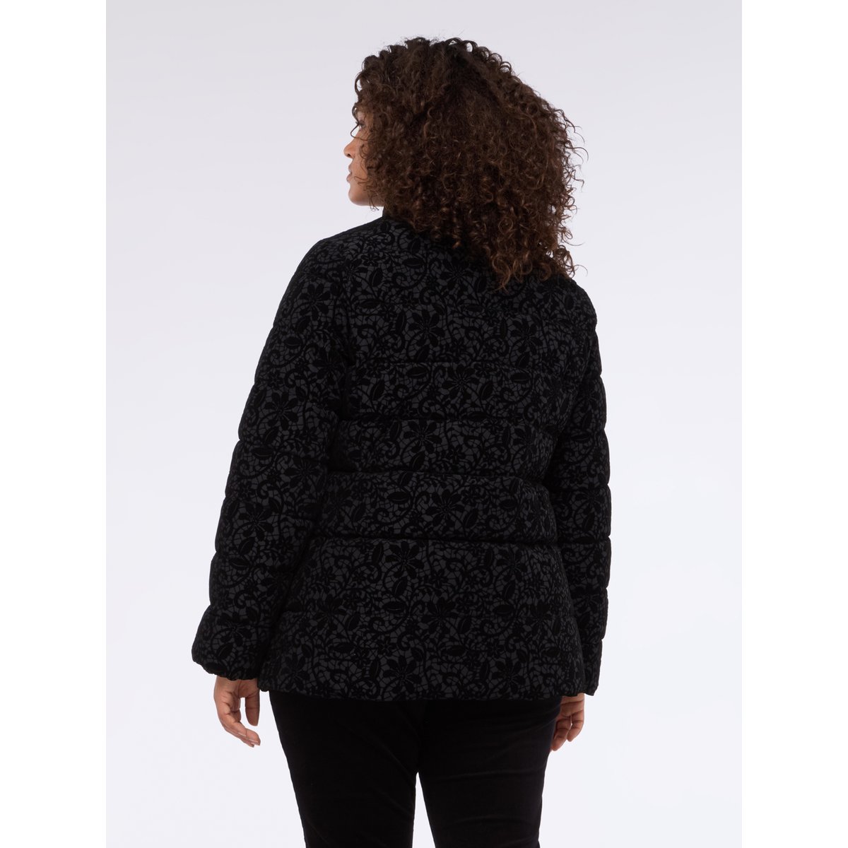 Duvet travaillé en dentelle noir, FIORELLA RUBINO