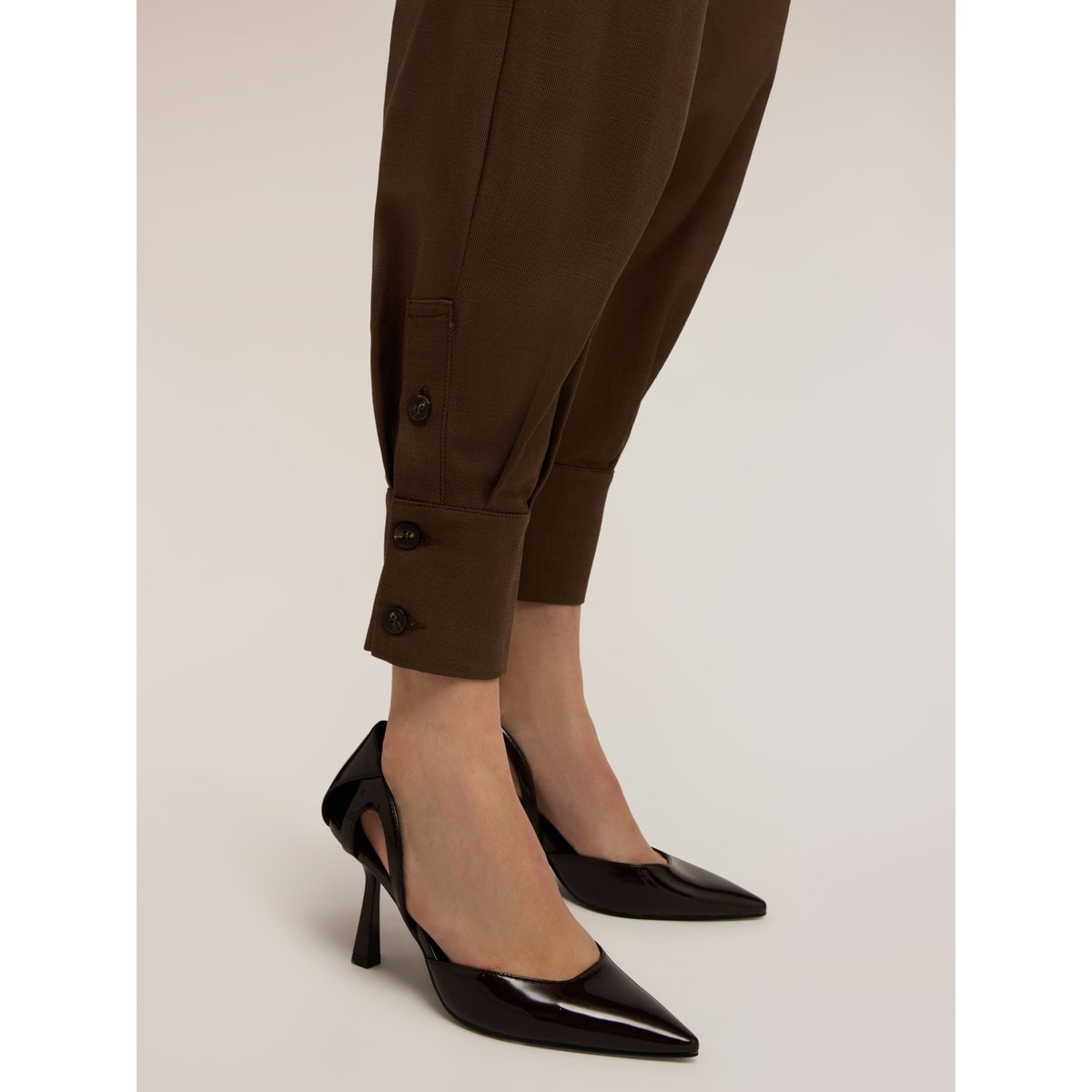Pantalon avec poignet marron, MOTIVI