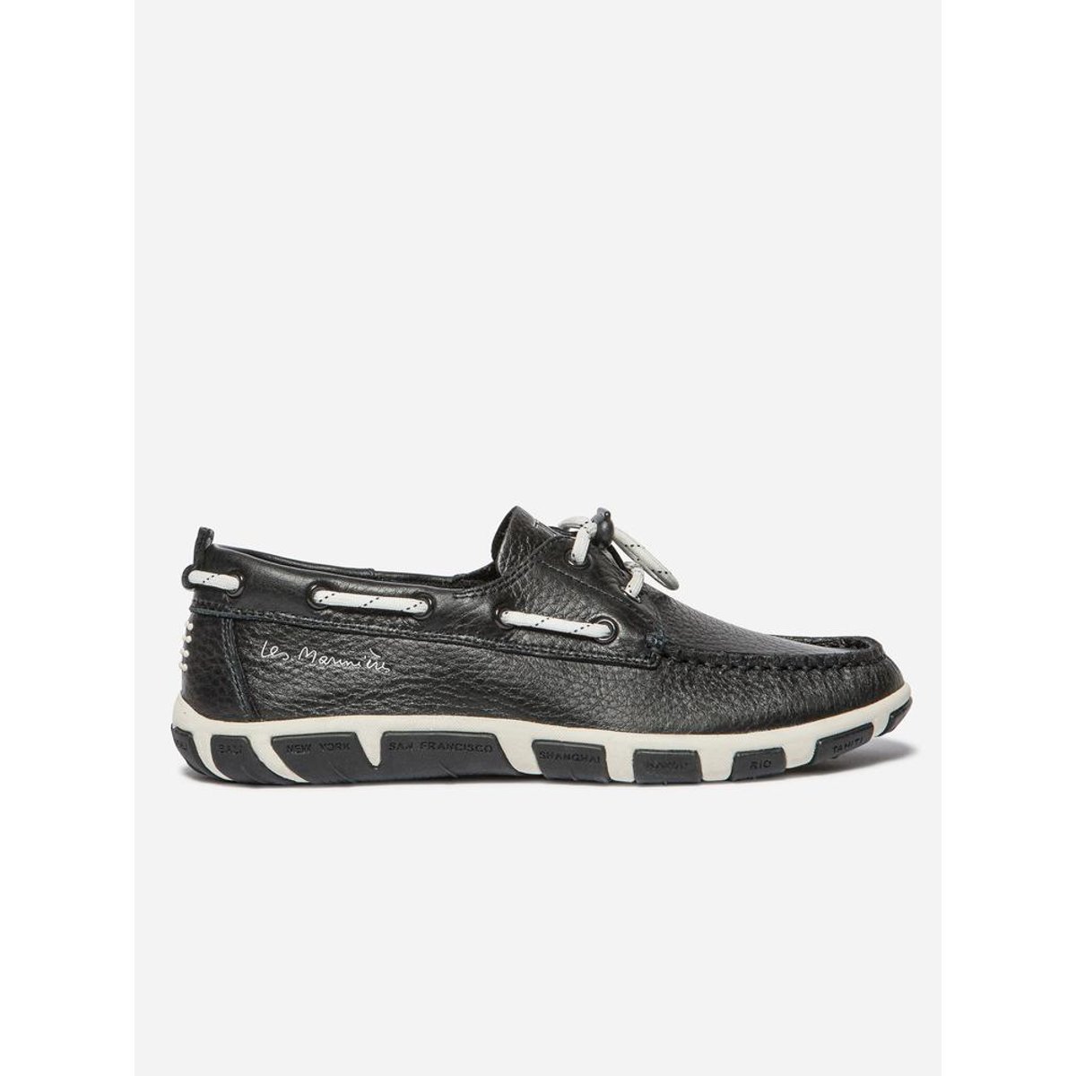 Chaussures bateau JANAELE bleu / blanc, TBS