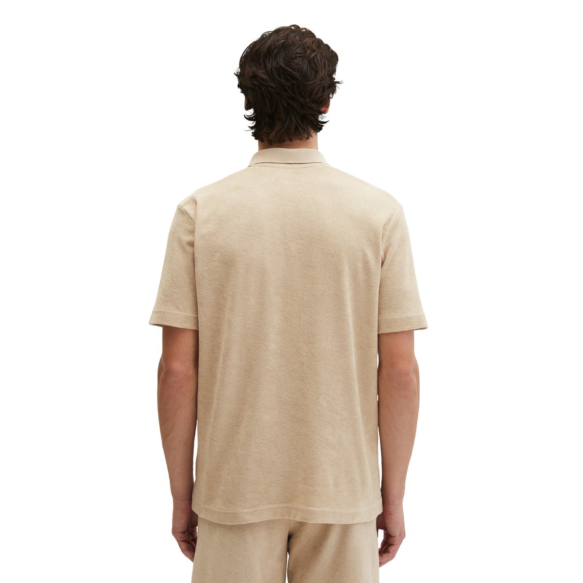 Polo Towel.-Jersey regular en jersey-éponge doux beige, MARC O'POLO