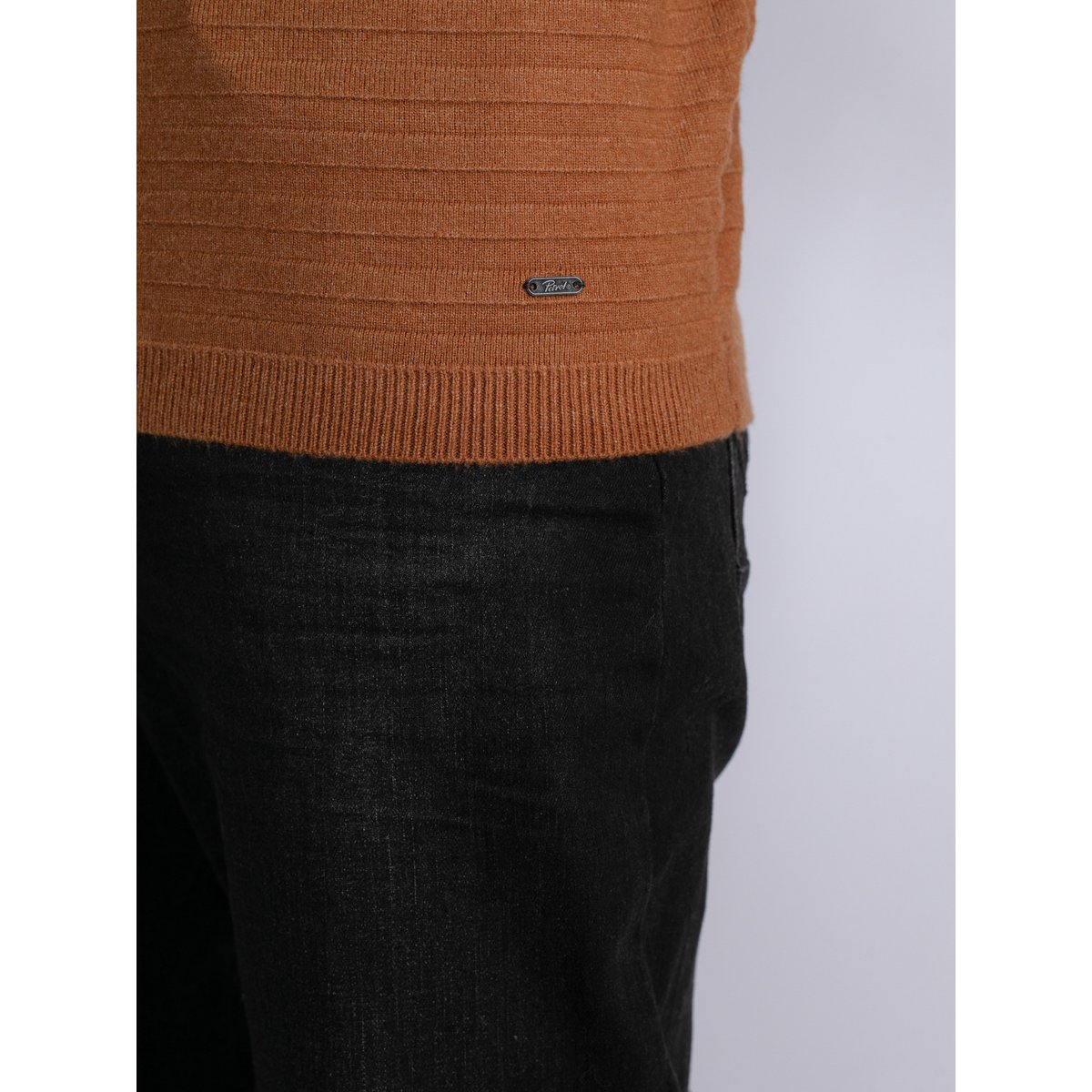 Pull en maille côtelée crest hill marron almond, PETROL INDUSTRIES