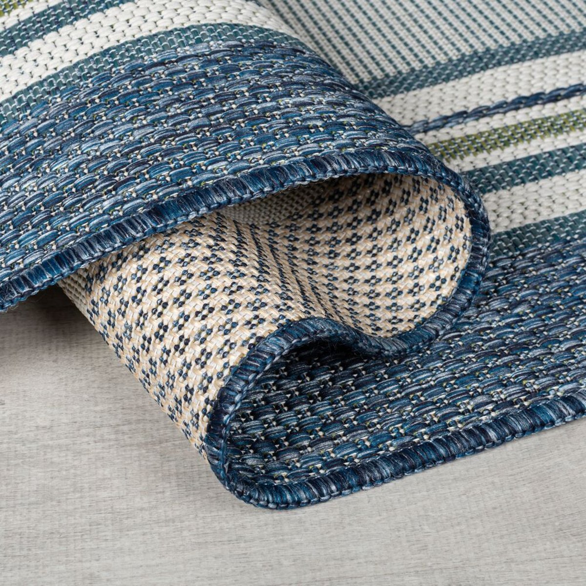 Tapis extérieur ROMA bleu, FLAIR RUGS