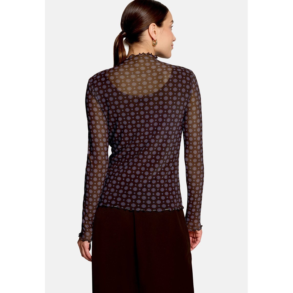 T-shirt à motifs brown/blue, ZERO