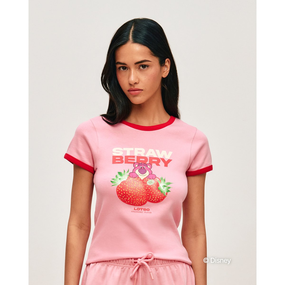 T-shirt Lotso en jersey avec motif fraise FRUITMINNIZ rose, UNDIZ