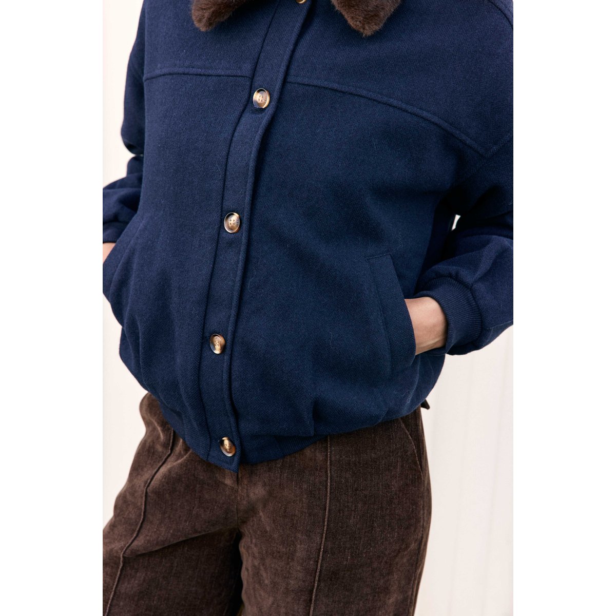 VESTE uni VIDEL 25-marine, LA PETITE ETOILE