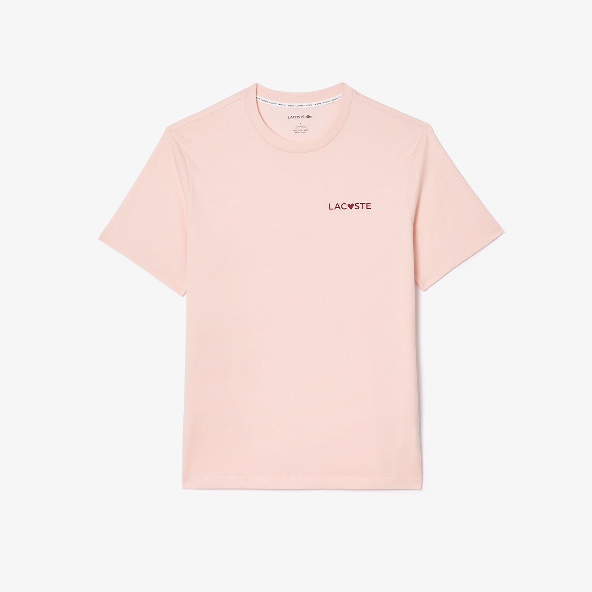 T-shirt d'intérieur Saint-Valentin rose, LACOSTE