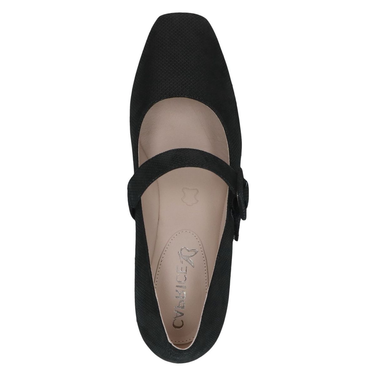 Escarpin en cuir noir suède, CAPRICE