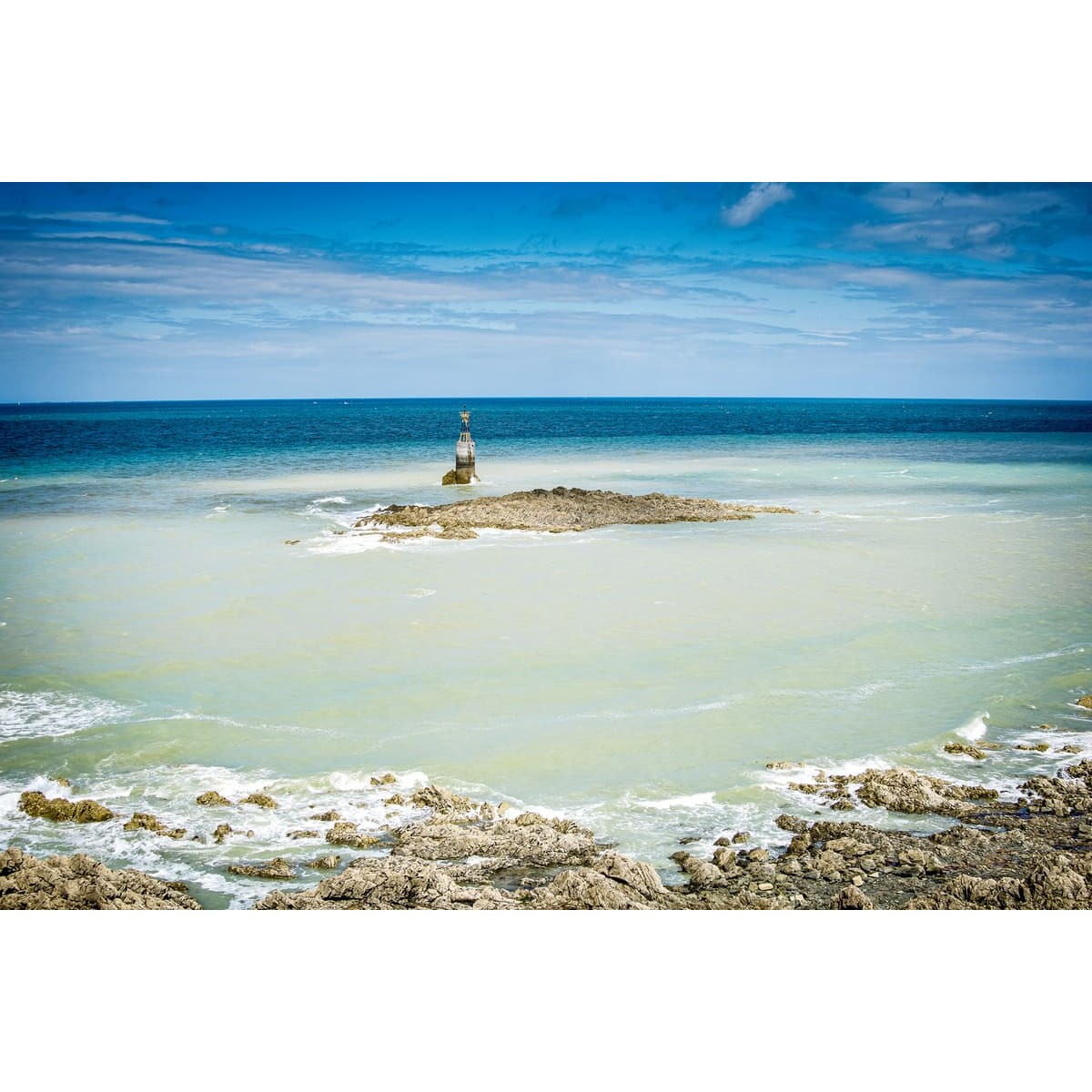 Tableau Mural Plage Granville PLAGE tableaux sur toile-bleu, CEANOTHE