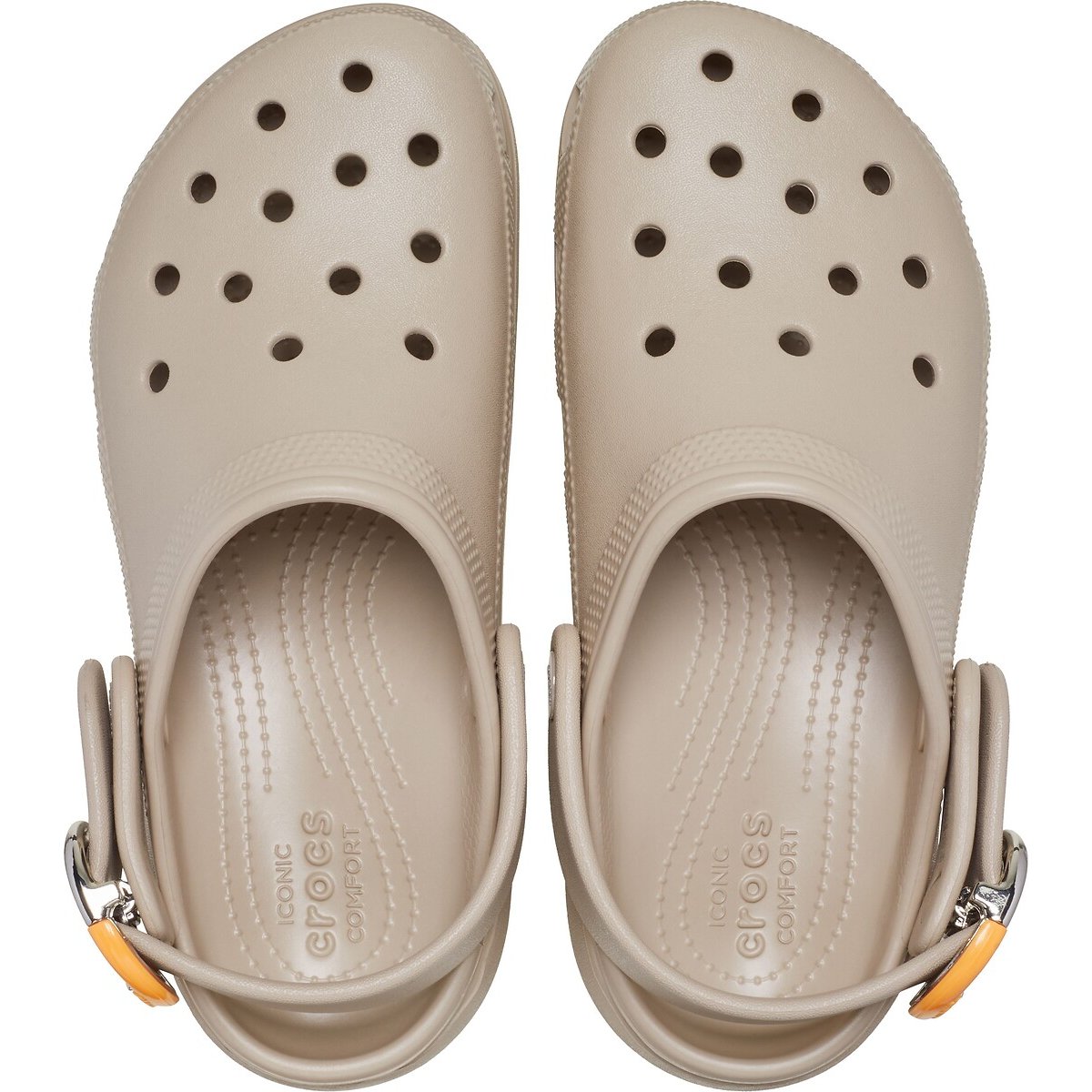 Klompen CLASSIC PLATFORM DIPPED BUCKLE taupe   , CROCS
