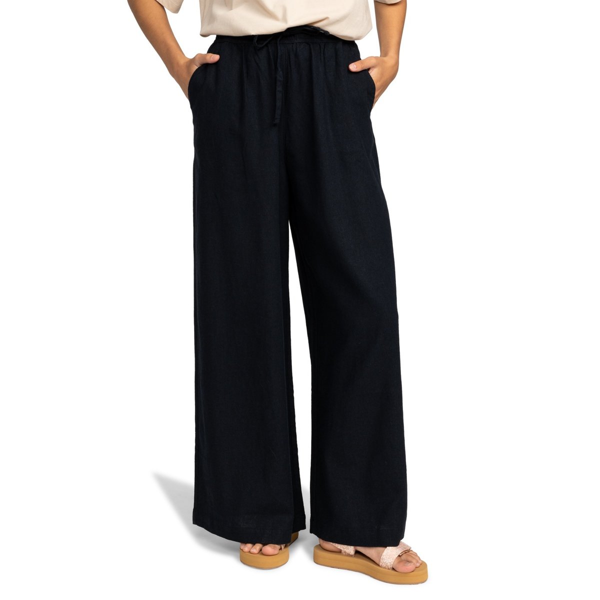 Pantalon souple LEKEITIO BREAK MID. noir anthracite, ROXY