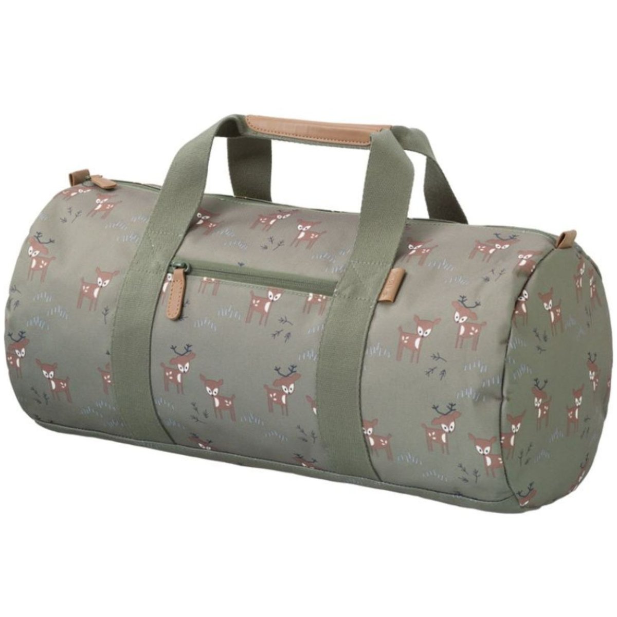Sac week-end olive, marron,blanc, FRESK