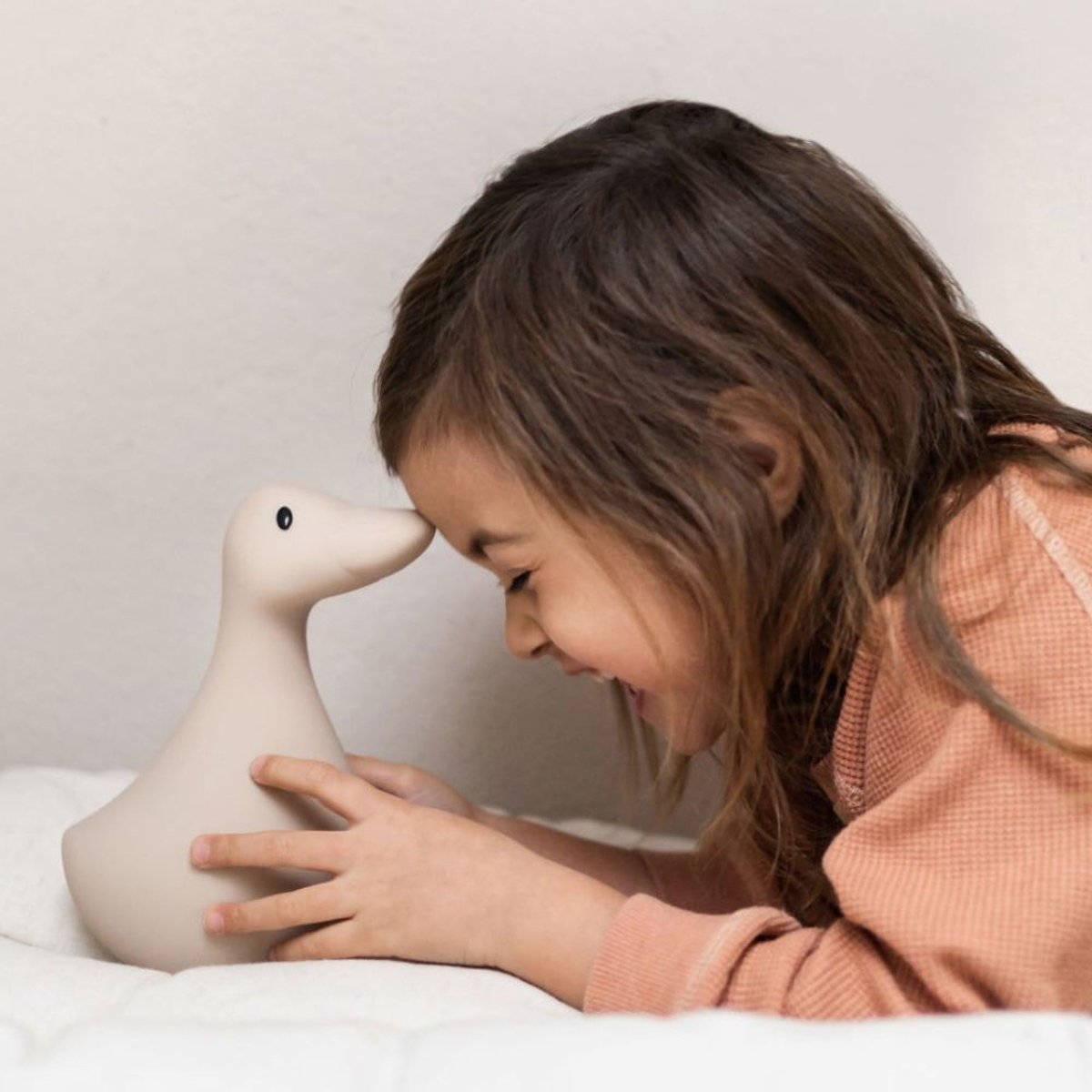 Veilleuse tactile rechargeable beige, FLOW