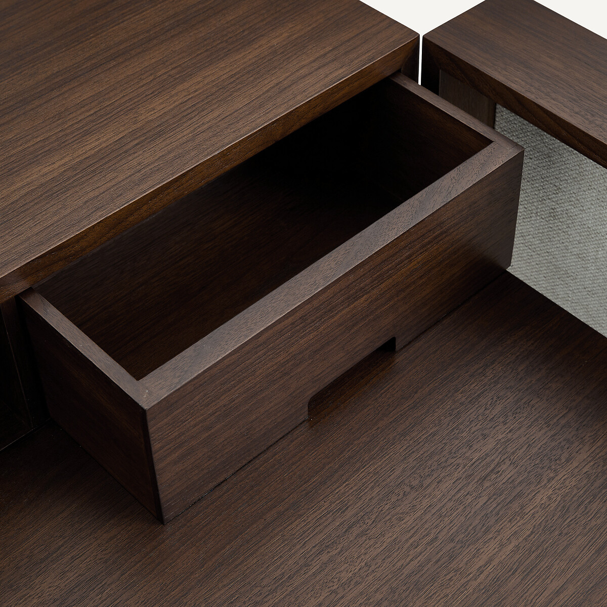 Bureau armoire bas, en plaqué noyer, OMID noyer, AM.PM
