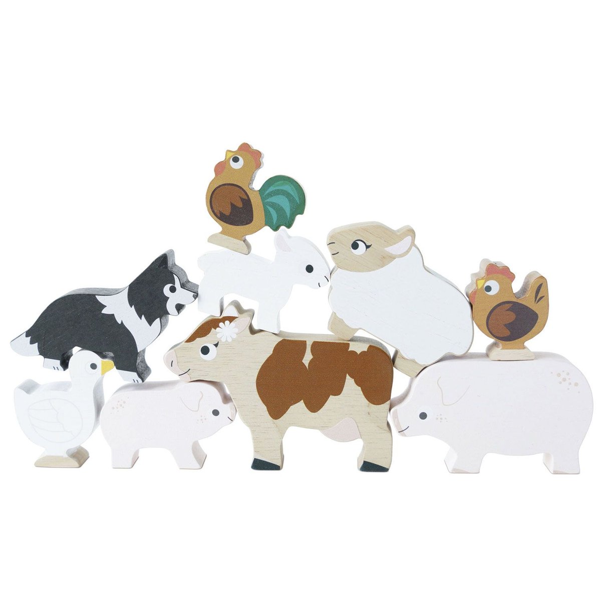 Les animaux de la ferme beige, LE TOY VAN
