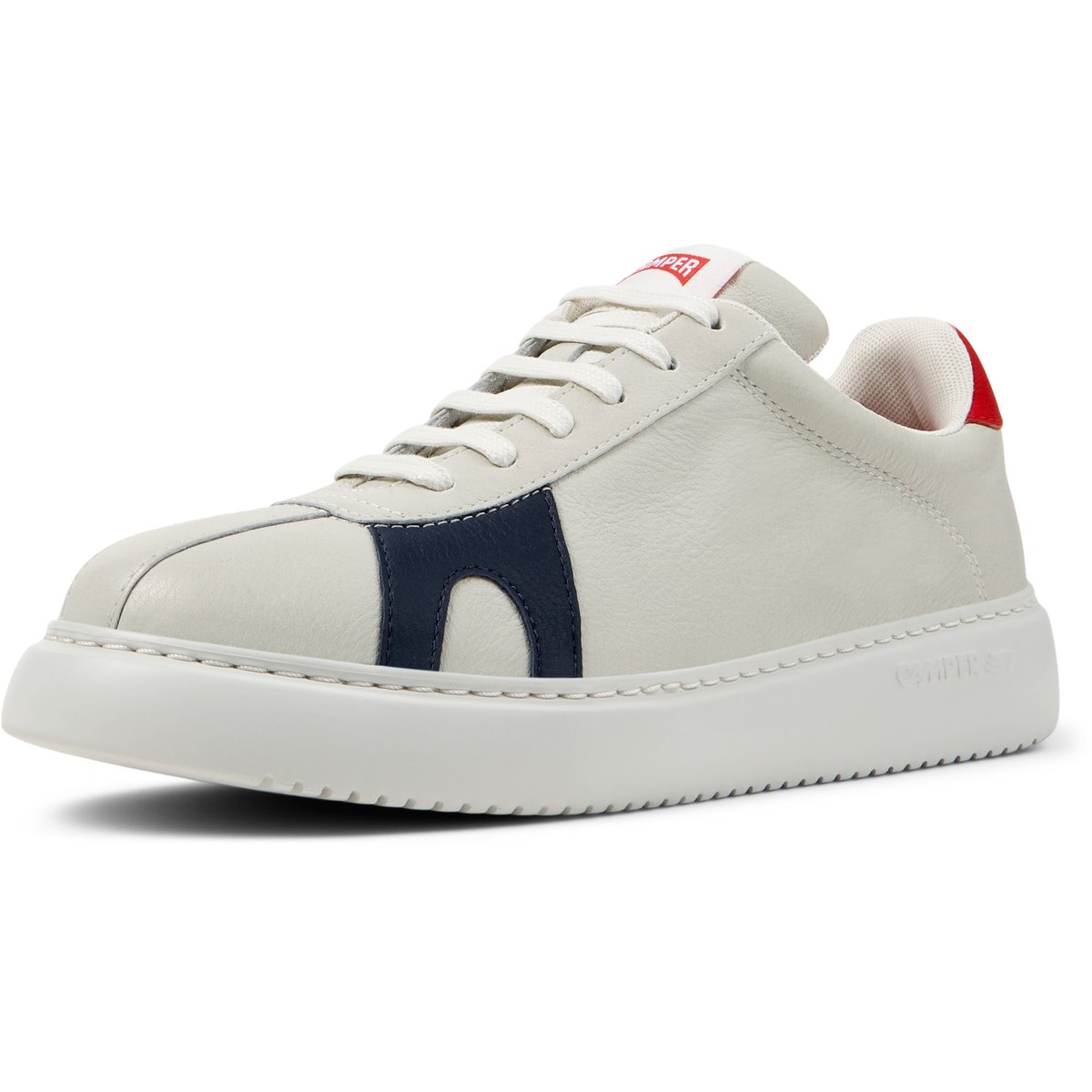 Baskets Runner K21 Twins cuir blanc naturel 4, CAMPER