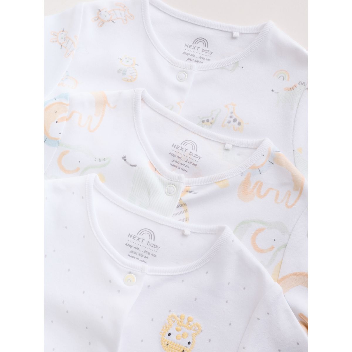 Dors-bien bébé, lot de 3 blanc, NEXT