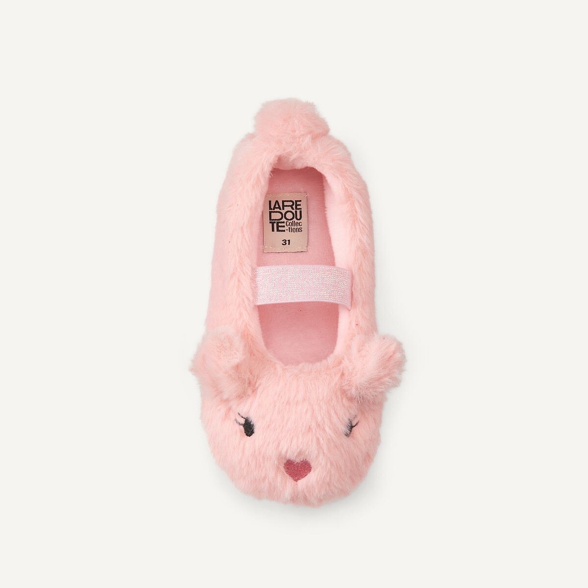 Chaussons duveteux rose, LA REDOUTE COLLECTIONS