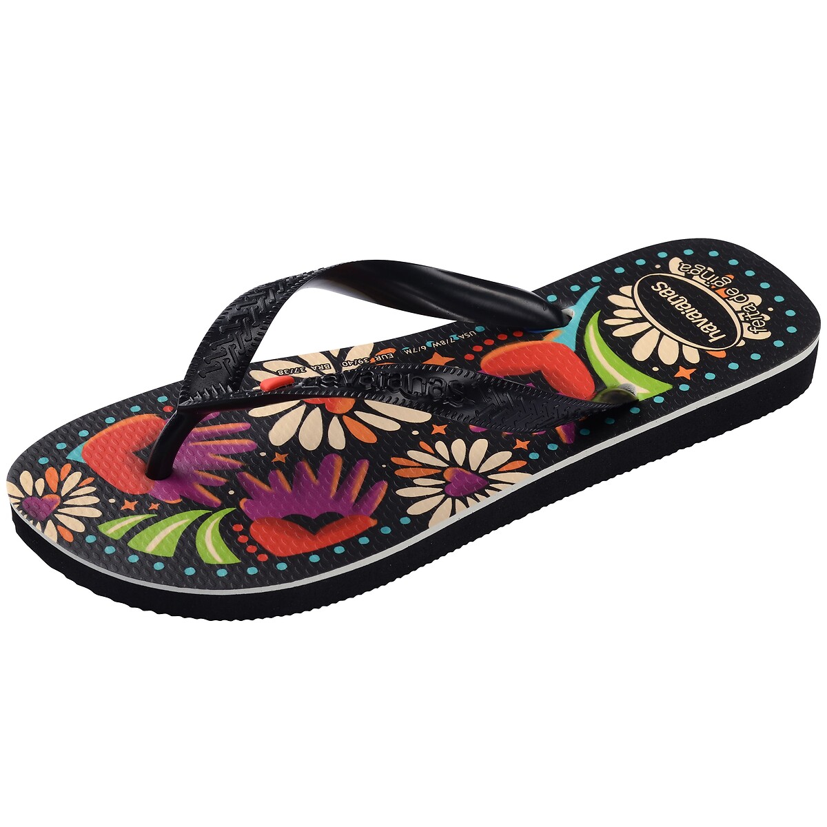 Tongs HAV TOP BEGONIA noir, HAVAIANAS