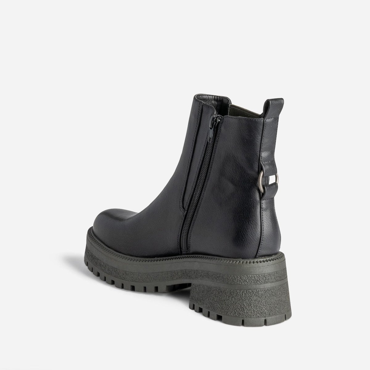 Boots ALIENOR noir/kaki, TEXTO